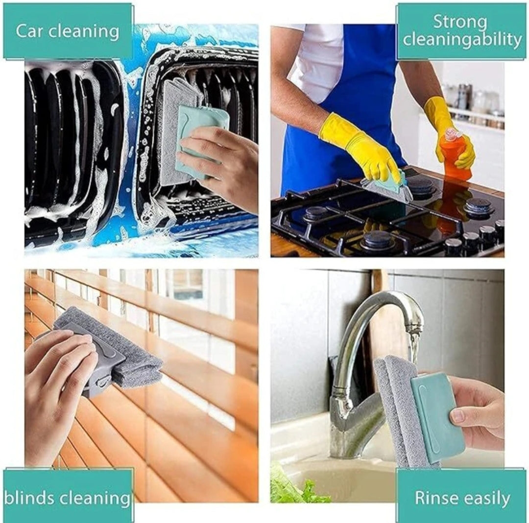 Smart Window Groove & Track Cleaning Brush – Pack of 4 (Deep Cleaning for Window, Door & Kitchen Edges)